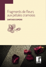 Fragments de fleurs aux pétales cramoisis